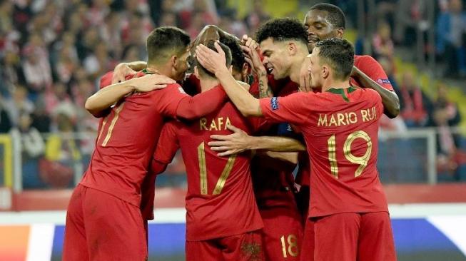 Tanpa Diperkuat Ronaldo, Portugal Taklukkan Polandia 3-2