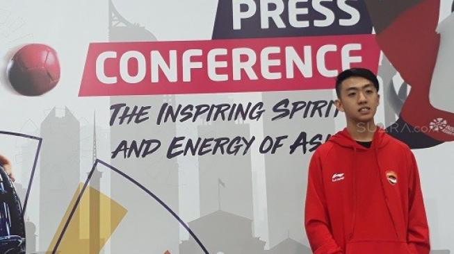 Jason Georly, salah satu atlet tenis meja yang ikut berlaga di Asian Para Games 2018. (Foto: Suara.com/Risna Halidi)