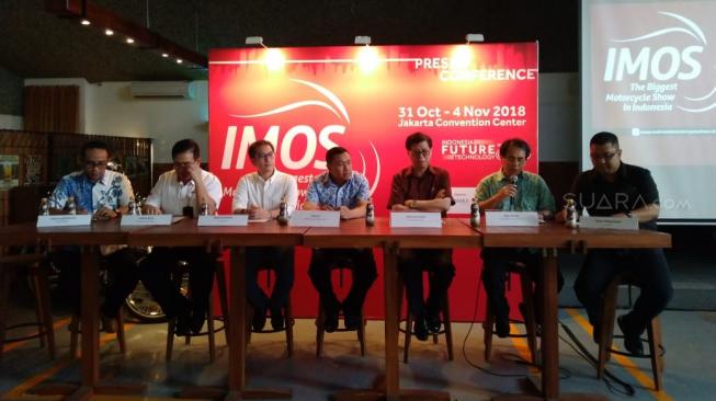 Konferensi pers IMOS 2018 yang berlangsung hari ini (15/10/2018) [Suara.com/Yosafat Diva Bayu Wisesa].