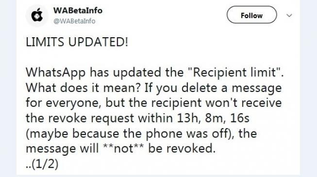 Update WhatsApp. [Twitter]