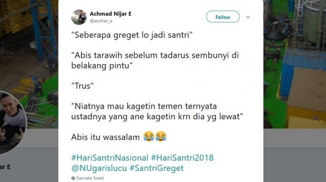 Main Seberapa Greget, Warganet Ramaikan Hari Santri Nasional