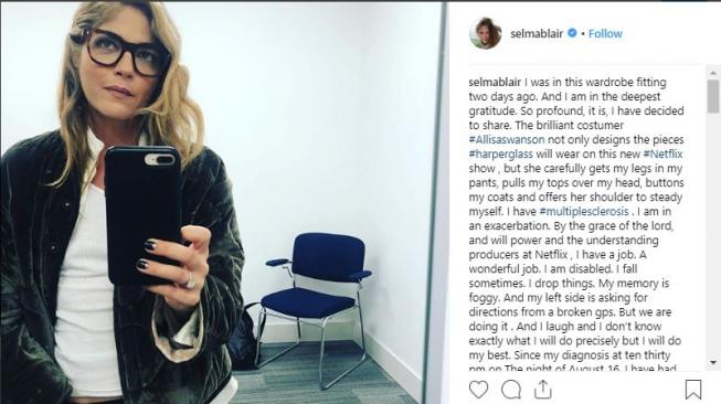 Selma Blair Didiagnosis Multiple Sclerosis. (Instagram/@selmablair)