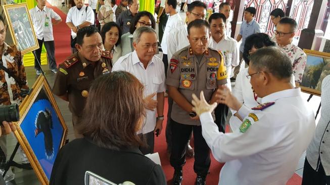 KLHK sosialisasi pelestarian Rangkong Gading di Kalimantan Barat, Rabu (24/10/2018). (Dok: KLHK)