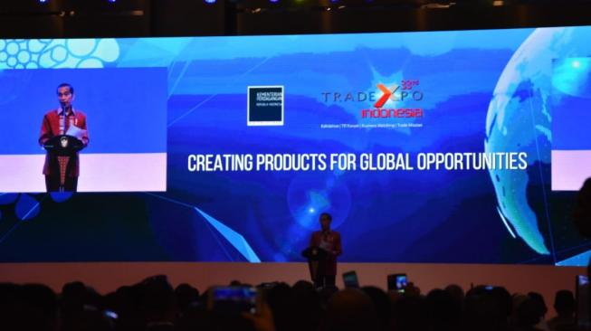 Presiden Joko Widodo Buka Trade Expo Indonesia 2018