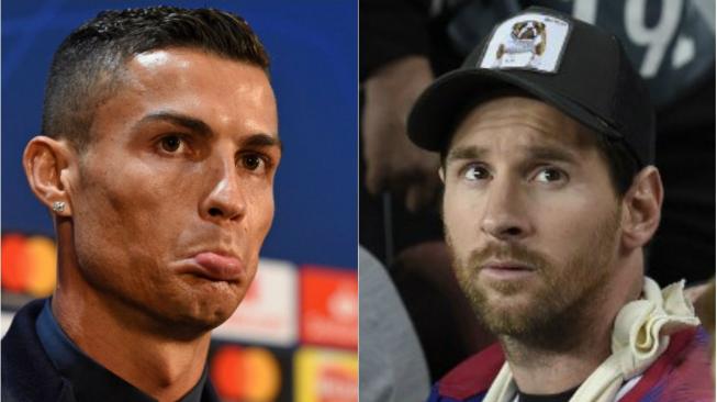 Kolase Foto Cristiano Ronaldo dan Lionel Messi [AFP]