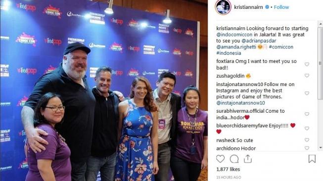 Kristian Nairn, pemain Game of Thrones [IG @kristiannairn]