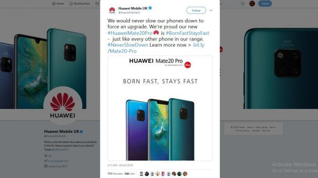 Kocak, Huawei Kembali Sindir Apple dan Samsung