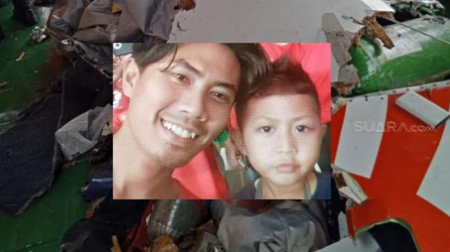 Wahyu Alldila (32) bersama putra kesayangannya Xherdan Fachridzi (4), ikut menjadi korban kecelakaan pesawat Lion Air JT 610 tujuan Jakarta – Pangkalpinang, Senin (29/10/2018). [Suara.com]