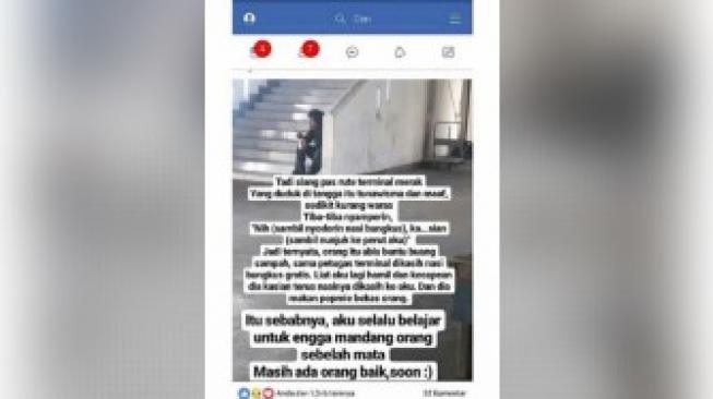 Viral, Orang Gila Ini Tawarkan Makanan ke Ibu Hamil