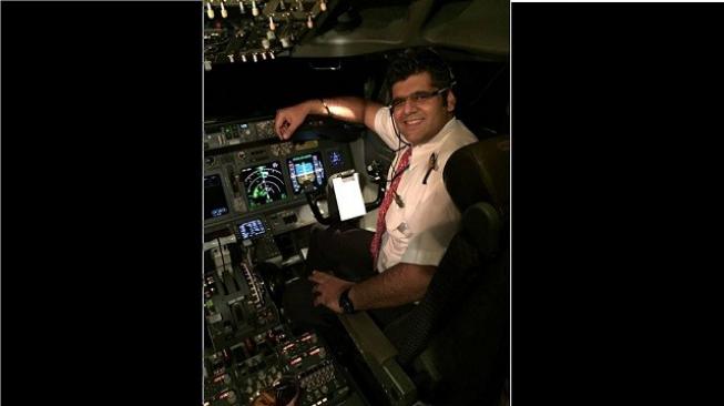 Bhavye Suneja,Pilot Lion Air asal India yang jatuh di Tanjung Karawang. (Foto: Istimewa/Facebook)