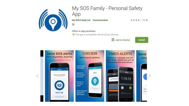 Aplikasi keamanan,Personal Safety App. [Google Play Store]