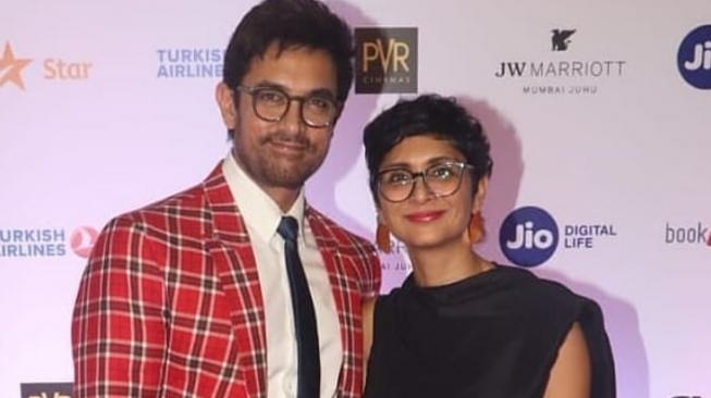 Aamir Khan dan istri, Kiran Rao. (Instagram @family_of_stars)