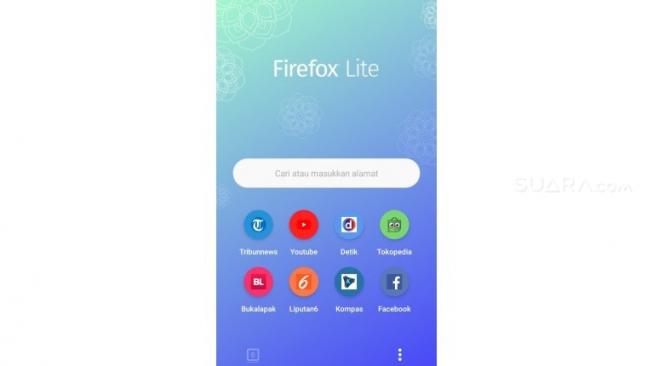 Firefox Lite. [Suara.com/Lintang Siltya Utami]