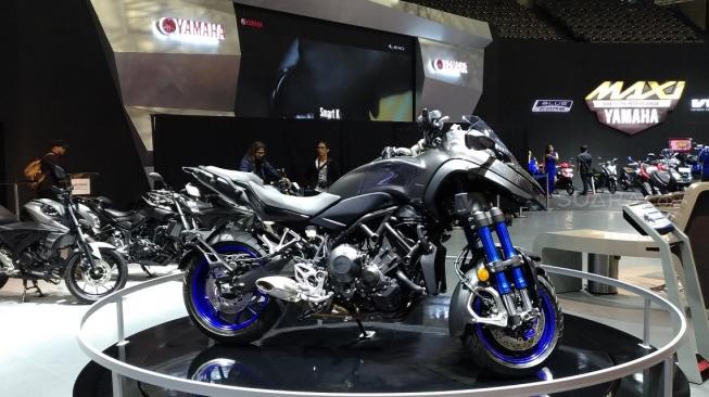 Yamaha Niken di acara IMOS 2018 [Suara.com/Manuel Jeghesta Nainggolan].