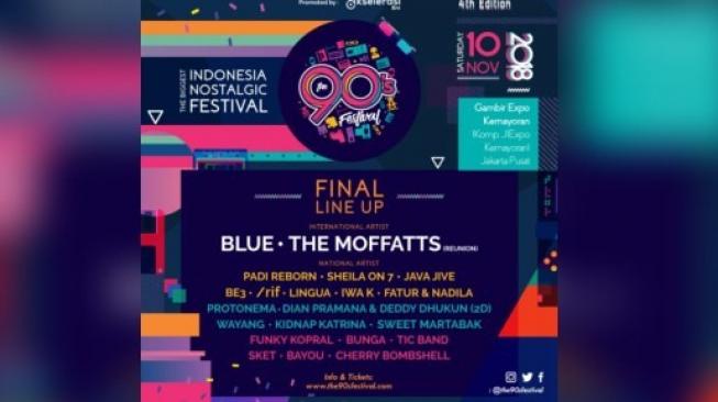 Blue Siap Hibur Penggemarnya di The 90's Festival