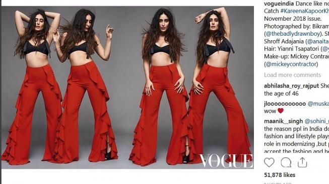 Kareena Kapoor di Vogue India. (Instagram Vogue India)