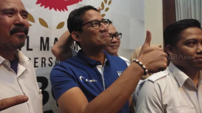 Sandiaga Pamer Kemenangan Pilgub DKI Jakarta di Bogor