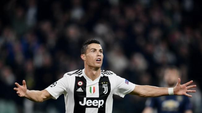 Pemain Juventus, Cristiano Ronaldo. (Marco BERTORELLO / AFP)