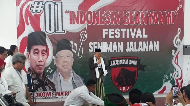 Maruf Amin Hadiri Acara Festival Seniman Jalanan