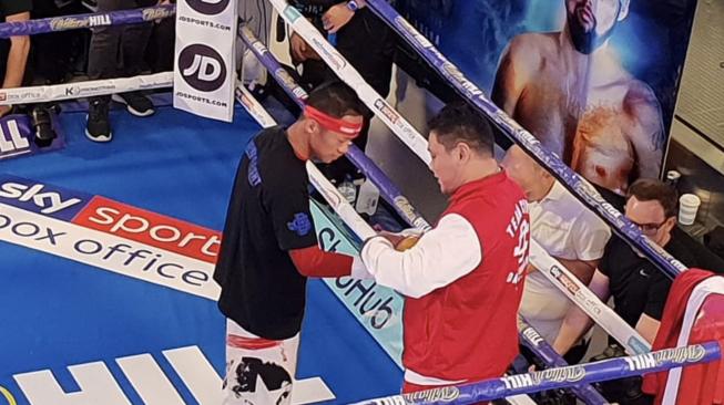 Daud Yordan lakukan latihan untuk publik di Manchester Arena, Inggris (Tim Daud Yordan)