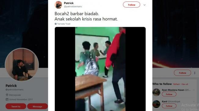 Viral! Video Guru Dibully Murid Dibanjiri Hujatan Warganet