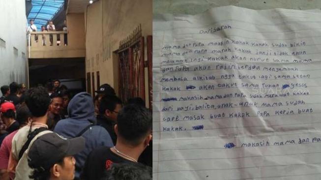 Surat Sarah Sebelum Tewas Dibantai Bersama Keluarganya di Bekasi