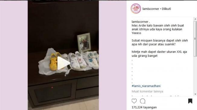 Ardi Bakrie bawakan oleh-oleh super banyak untuk Nia Ramadhani [ig @lamiscorner]