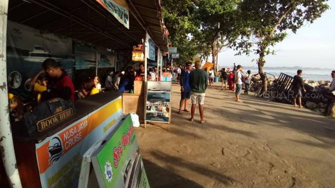 Suasana Pelabuhan Sanur. (Ferry Noviandi/Suara.com)