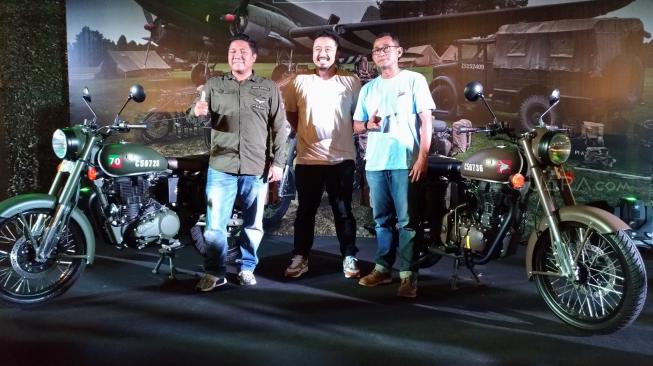 Launching Classic 500 Pegasus Edisi Terbatas di Pejaten, Jakarta (14/11/2018)  [Suara.com/Manuel Jeghesta Nainggolan].