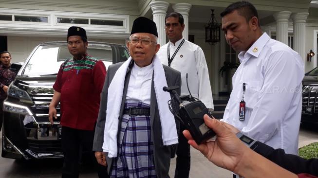 Sindir Prabowo, Ma'ruf Amin: Kalau Saya dengan Media Selalu Berteman