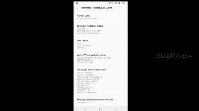 Hasil screenshot setting. [Suara.com/Lintang Siltya Utami]