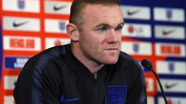 Striker timnas Inggris Wayne Rooney saat jumpa pers di St George's Park in Burton-on-Trent, menjelang laga persahabatan menghadapi Amerika Serikat. Paul ELLIS / AFP  
