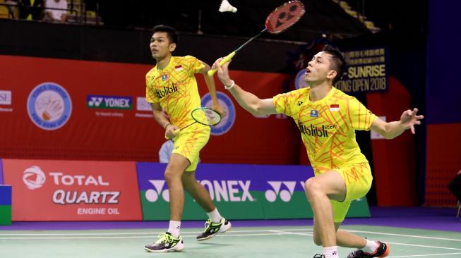 Hong Kong Open: Adu Setting, Fajar / Rian Genggam Tiket Semifinal