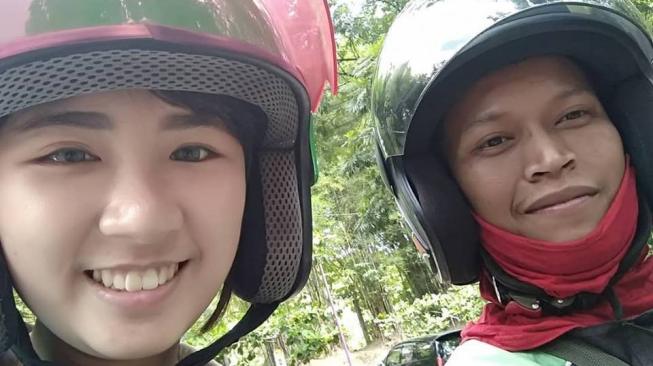 Pengisi suara Bang Jarwo tenyata driver ojol di Semarang. (Facebook/Ciaululu)