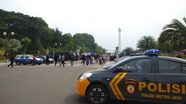 Antisipasi Massa Kekhalifahan, Polisi Jaga Ketat Kawasan Monas