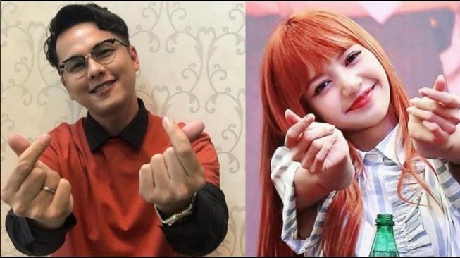 Andhika Pratama dan salah seorang personel Blackpink. (Instagram Andhika Pratama)