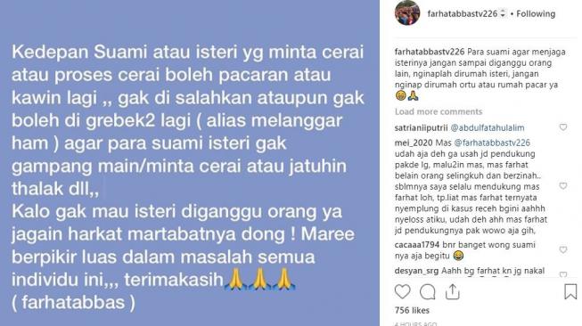 Farhat Abbas beropini soal perceraian. [instagram/farhatabbastv226]