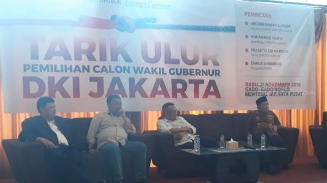 Ketua Gerindra Jakarta Sebut Tak Ada Wagub DKI Tak Masalah