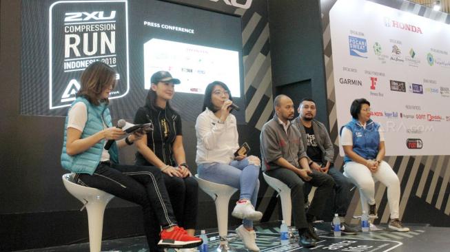 Konfrensi pers acara 2XU Compression Run Indonesia 2018. (Firsta Putri Nodia/Suara.com)