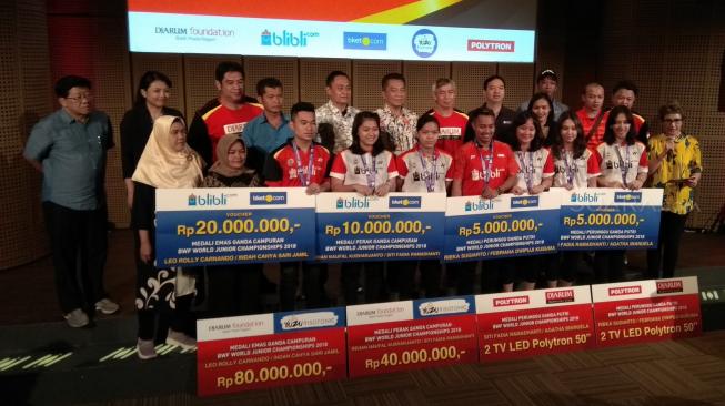 Juara Dunia 2018, Leo / Indah Diguyur Bonus Puluhan Juta