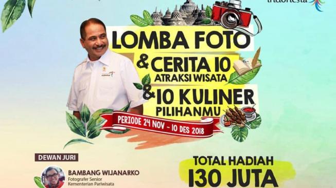 Genjot Pariwisata, Kemenpar Bikin Lomba Berhadiah Rp 130 Juta