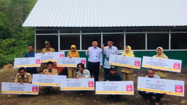 BAZNAS Resmikan 10 Sekolah Darurat bagi Anak Lombok Utara