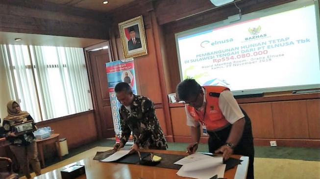 Gandeng BAZNAS, ELNUSA Bangun Hunian Tetap untuk Korban Gempa di Sulteng