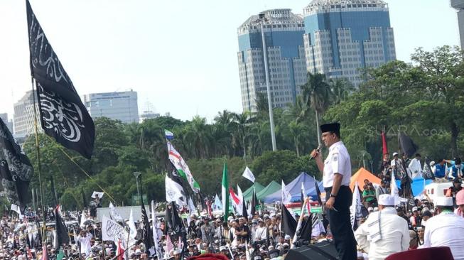 Acara Berjalan Damai dan Tertib, Anies Sebut Penolak Reuni Akbar 212 Kecewa