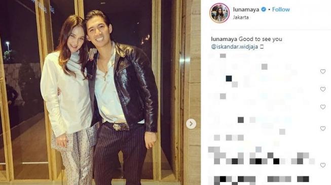 Luna Maya bersama Iskandar Widjaja [Instagram/lunamaya]