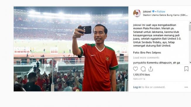 Jokowi Kalahkan Trump dan Paus Fransiskus di Instagram