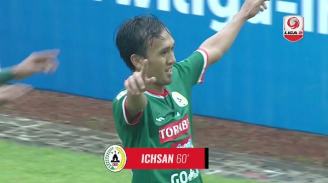 Pemain PSS Sleman, Ichsan Pratama. [Twitter@Liga2Match]