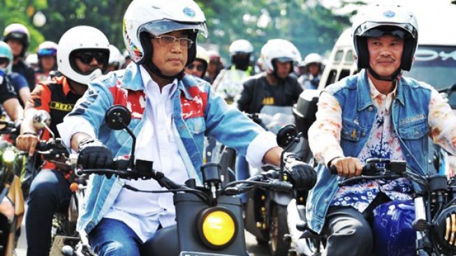 Gelar Safety Riding Milenial di Palembang, Menhub RI Bergaya Milineal