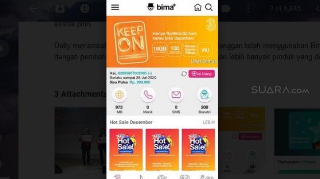 Program andalan baru operator Tri. [Suara.com/Lintang Siltya Utami]