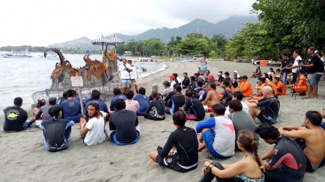 Wow, Ada Penanaman Biorock Rangda dan Barong di PFB 2018